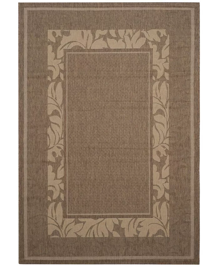Safavieh Courtyard Brown and Natural 8' x 11' Sisal Weave Outdoor Area Rug