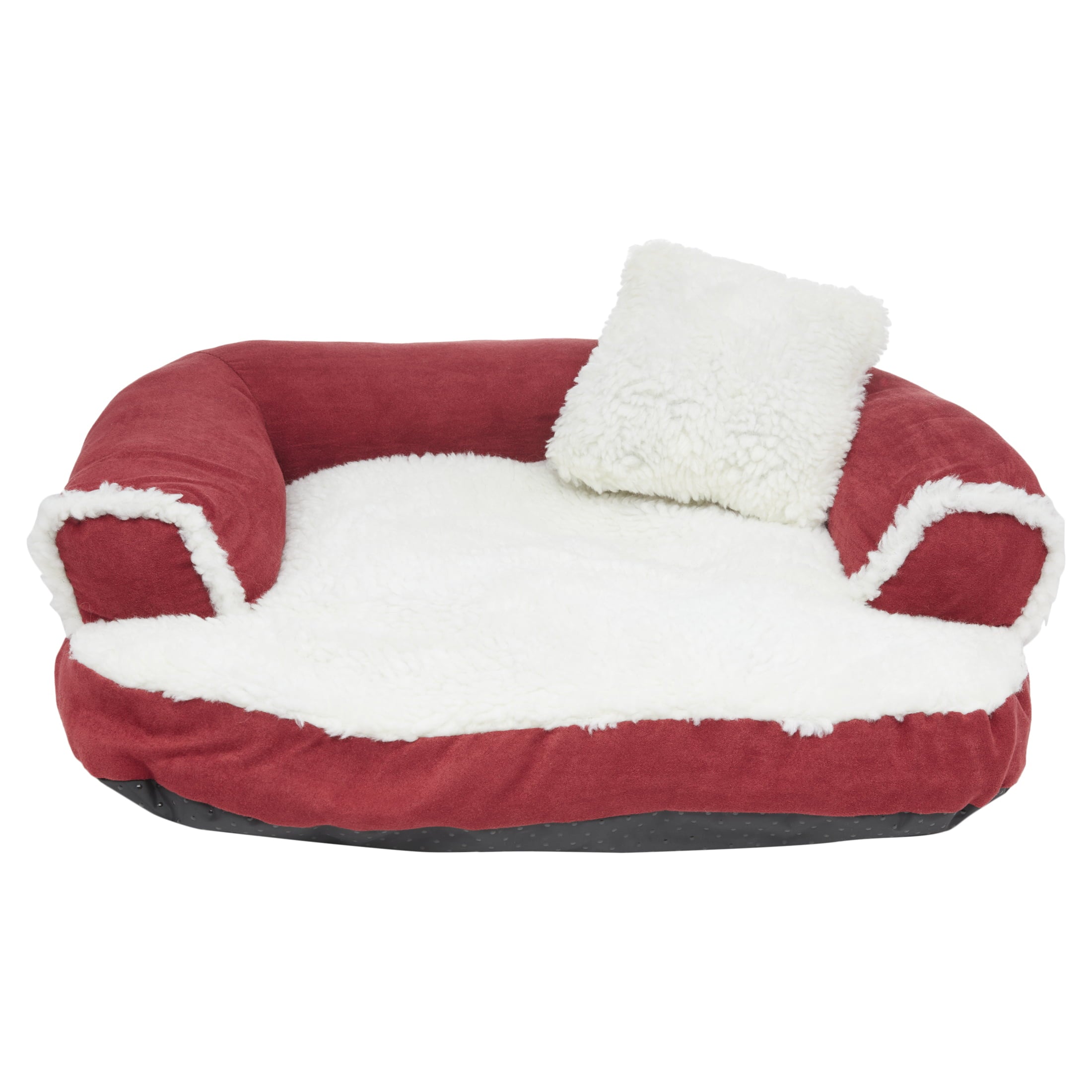 Aspen Pet Sofa with Pillow Dog Bed， Medium， Assorted Color