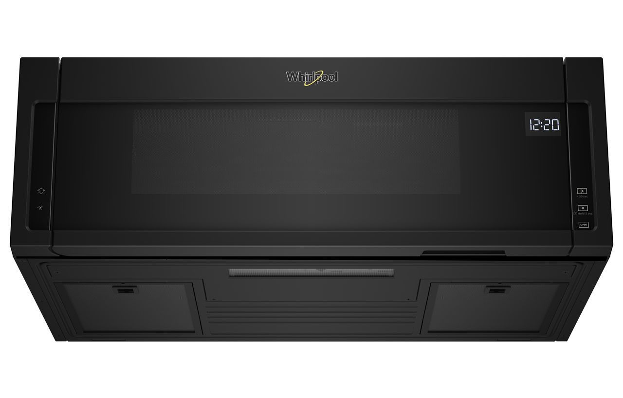 Whirlpool 1.1 Cu. Ft. Black Low Profile Microwave Hood Combination