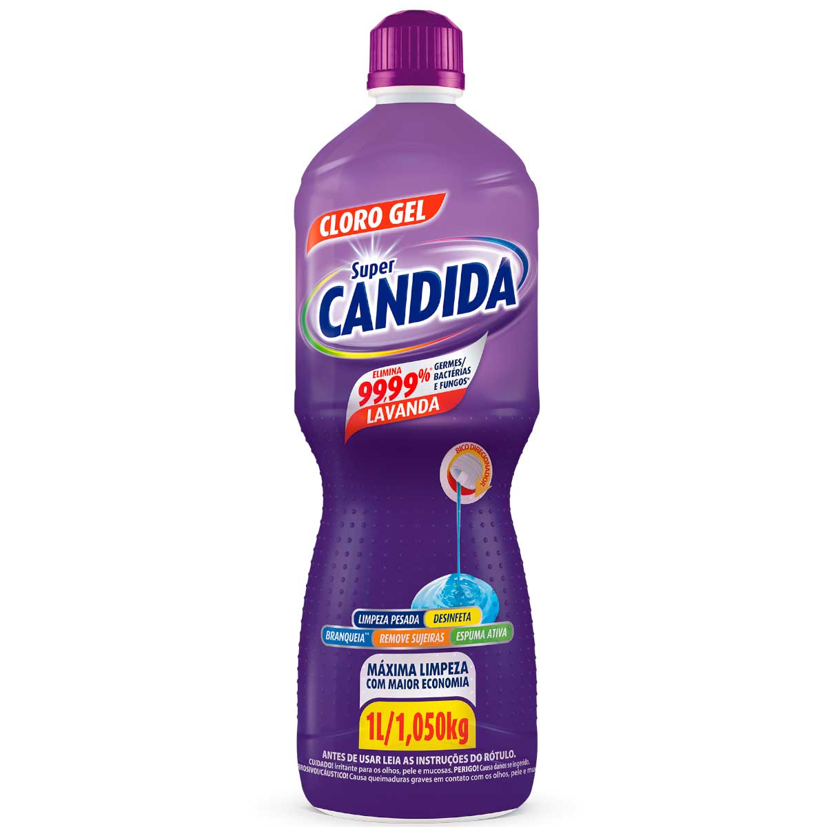 Cloro em Gel Lavanda Super Candida 1L