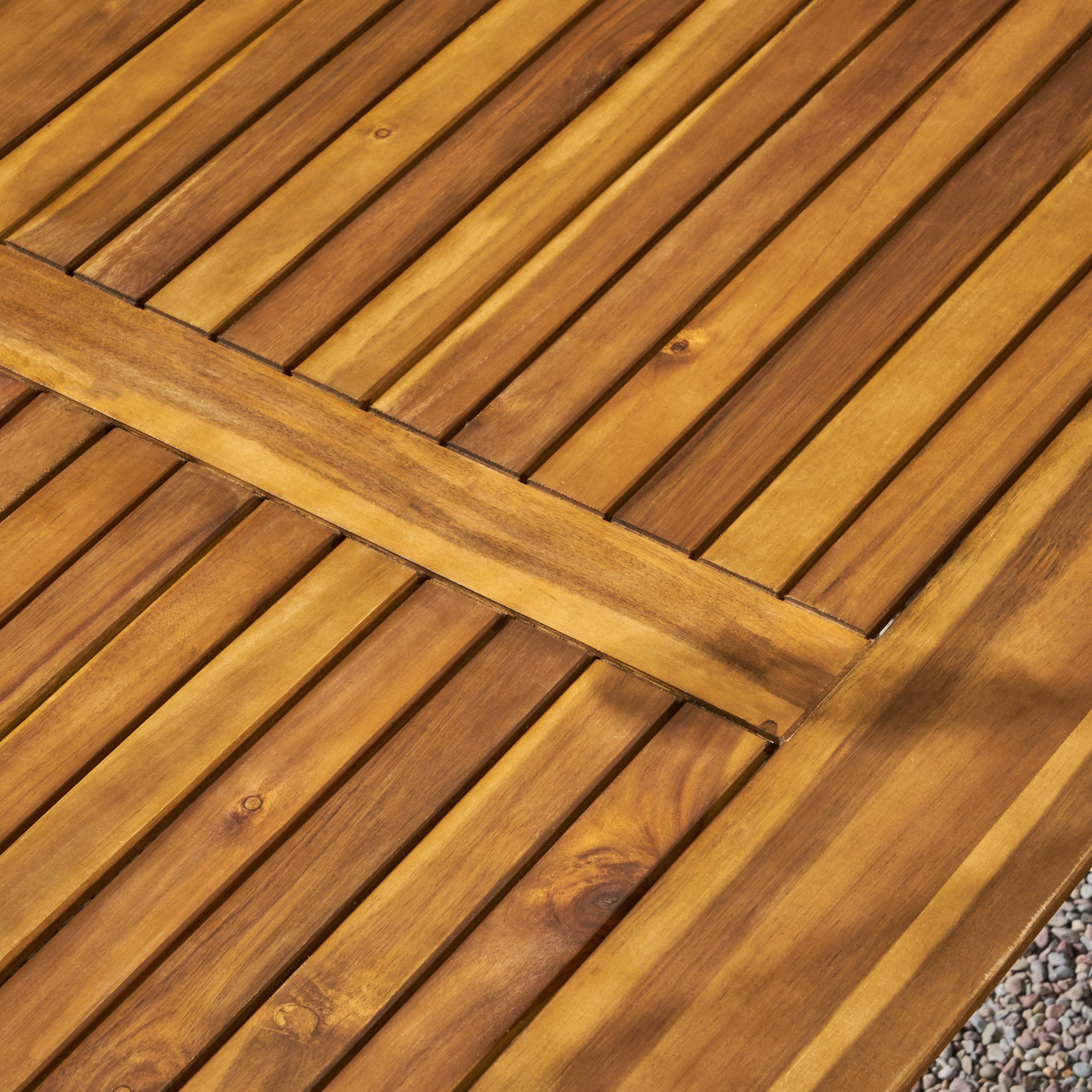 Phoenix Outdoor Acacia 6-Seater Dining Set with Cushions and 71