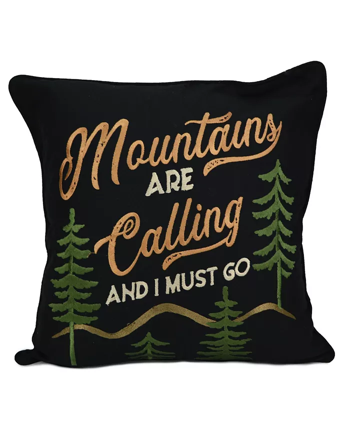 Donna Sharp Painted Bear Mountain Decorative Pillow， 18