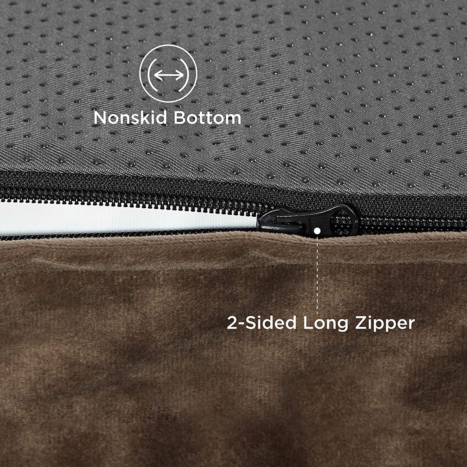 Bedsure Orthopedic Dog Bed for Medium Dogs - Waterproof Dog Bed Medium， Foam Sofa with Removable Washable Cover， Waterproof Lining and Nonskid Bottom Couch， Pet Bed