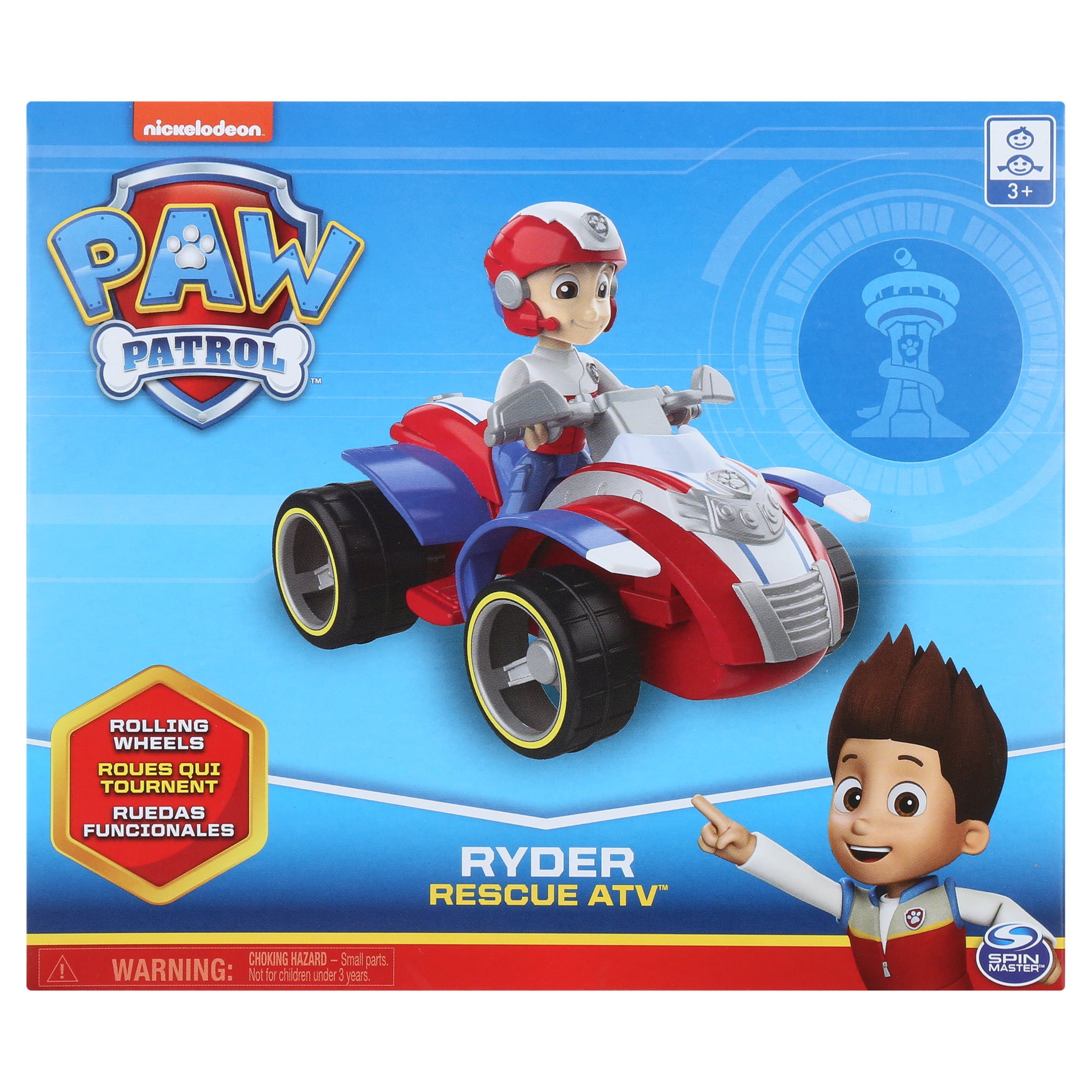 Paw Patrol 6060222 Ryders Rescue ATV Vehicle with Collectible Figure， for Kids Aged 3 and up