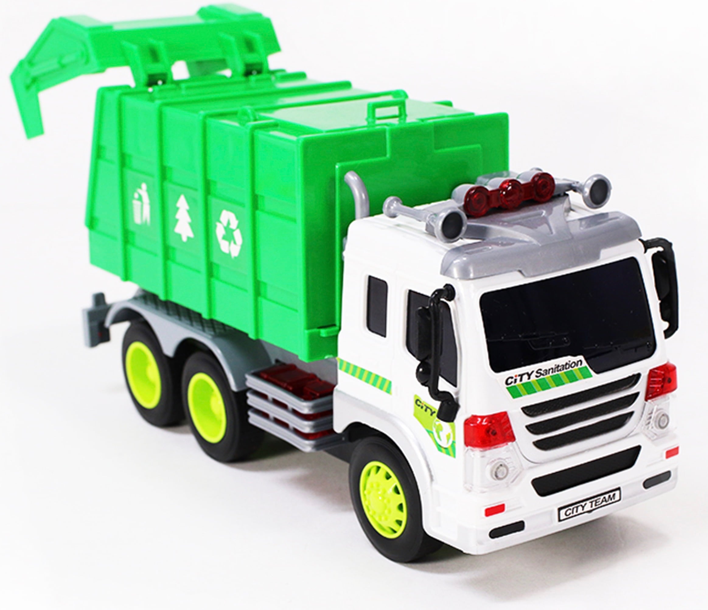 Garbage Truck Toys for 3 Year Old Boys and Girls， Friction Powered Toy， Play Vehicle Cars for Toddlers