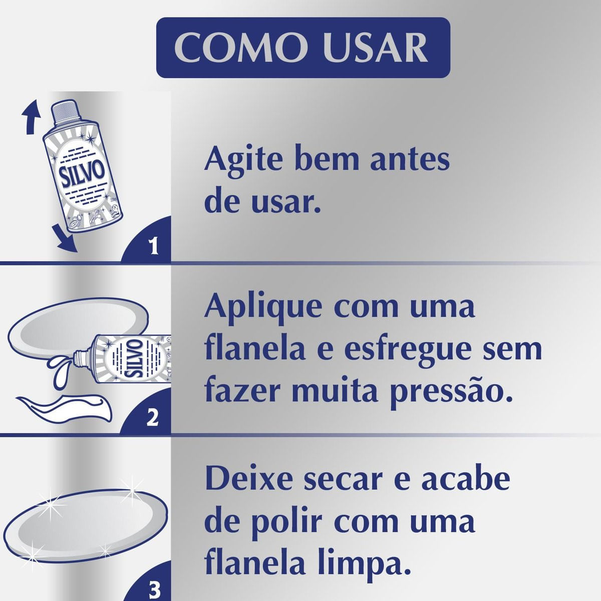 Polidor para Metais Silvo 200ml