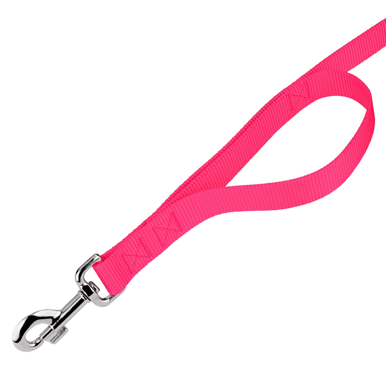 Country Brook Petz® 6ft by 3/4 inch Hot Pink Heavyduty Doublehandle Nylon Leash