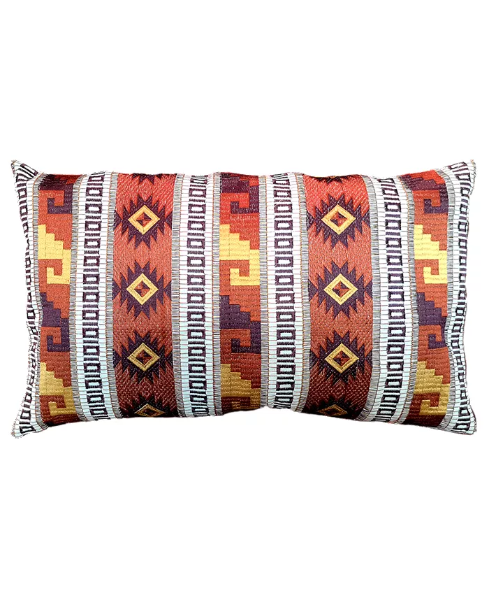 Mod Lifestyles Spice Collection Southwest Embroidery Lumbar Pillow， 13