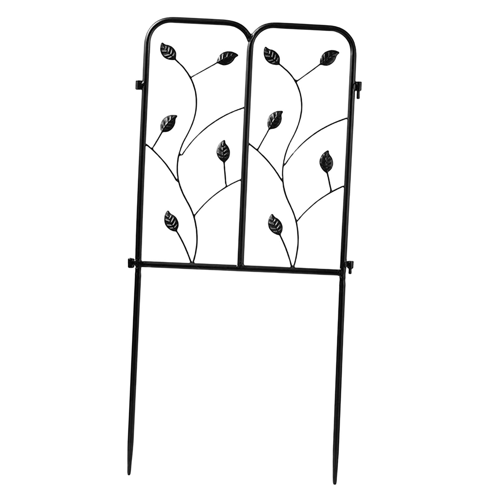 Garden Fence Panel Lawn Tall Picket Edging for Dogs Door Metal Border Edging