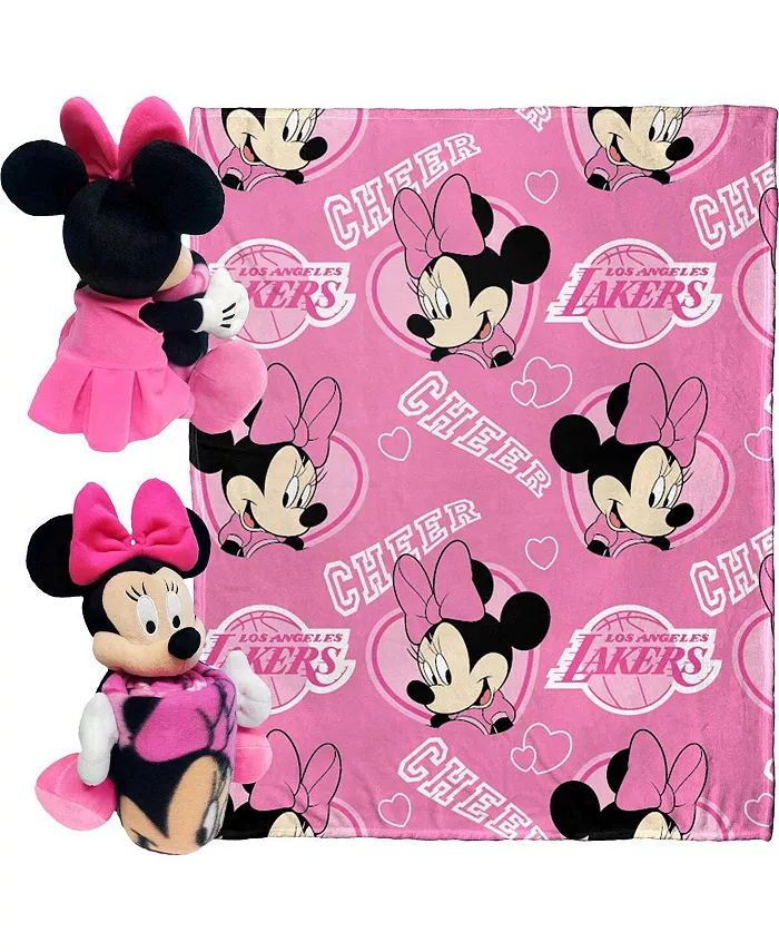 Northwest X Disney Los Angeles Lakers Minnie Hugger Pillow and Silk Touch Throw Set
