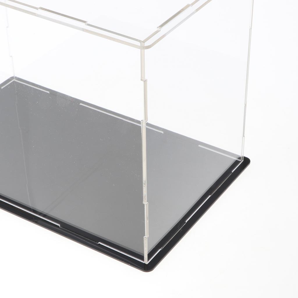 Clear Acrylic Display Case Box ( 7.87 x 4.72 x 5.90 inch ) With Base For Action Figures Vehicle Model Showcase Display Self-Assembly 20x12x15cm