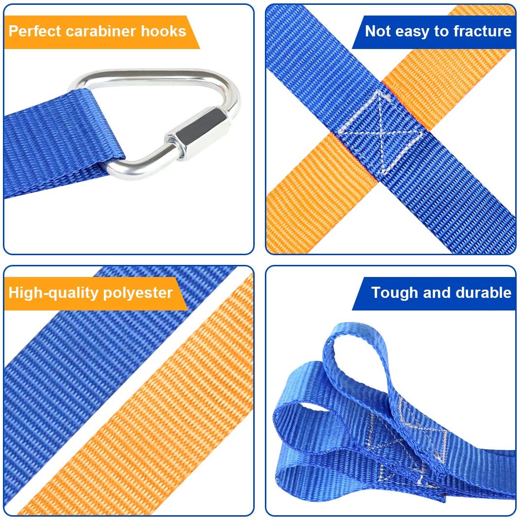 BRIZI LIVING Portable Climbing Net for Kids Outdoor，  Climbing Cargo Net Rope Ladder Jungle Gyms for Outdoor Treehouse