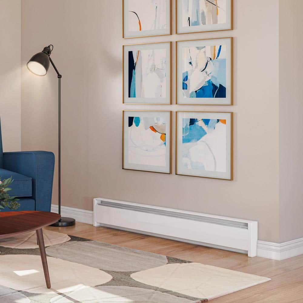 Cadet 71 in 240208volt 1250937watt SoftHeat Hydronic Electric Baseboard Heater in White