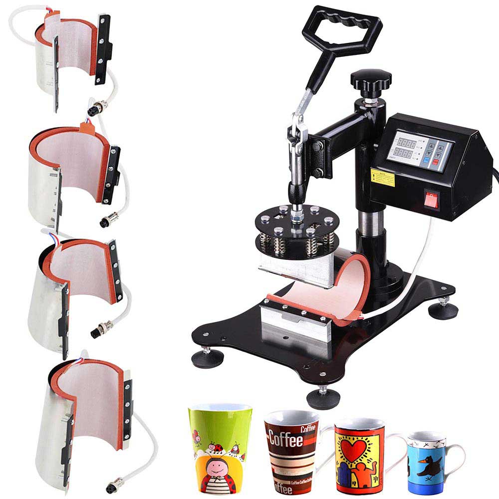 Yescom Digital Heat Press Sublimation Transfer Machine 8in1 12x15 Black