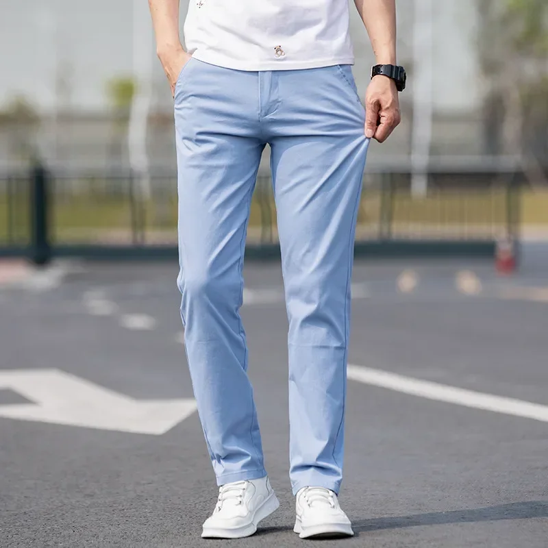 Calça em Sarja Leonardo™ com Tecido Premium e Corte Reto / Minimalismo Refinado e Conforto de Alta Classe!