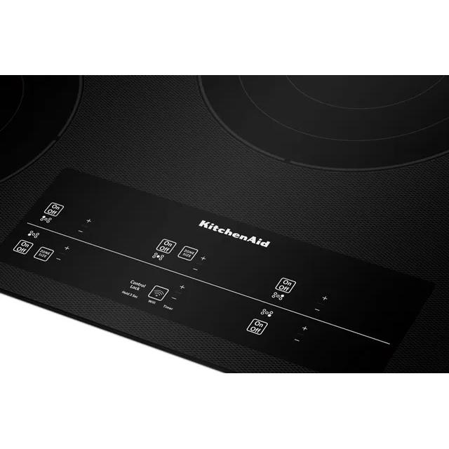KitchenAid 36-inch Built-In Electric Cooktop with Even-Heat? Technology KCES956KBL