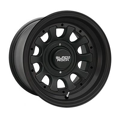 Black Rock Wheel 909B586040 Black Rock Series 909 Type D Matte Black Alloy Wheels