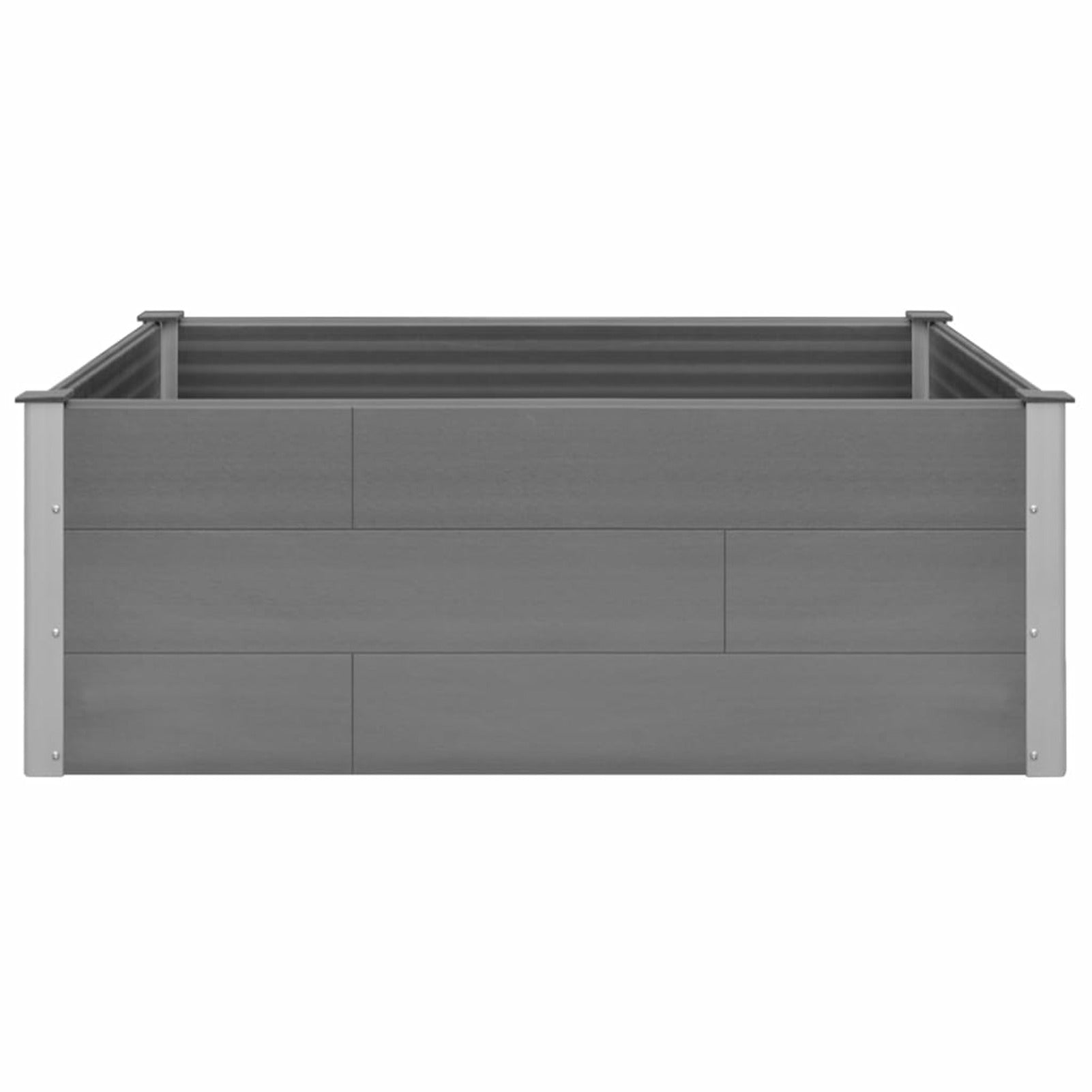 Garden Raised Bed WPC 59.1"x39.4"x21.3" Gray