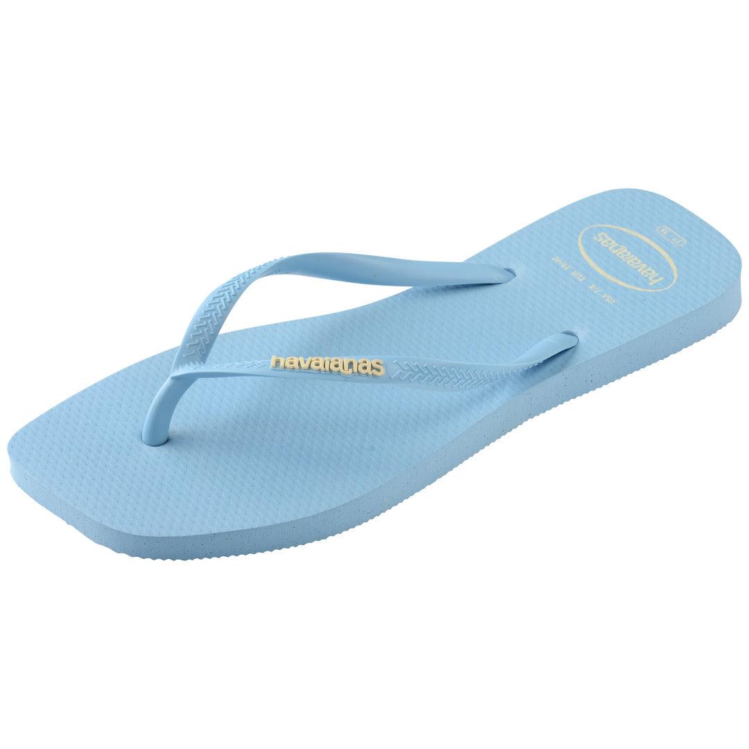 Chinelo Havaianas Slim Square Logo Pop Up