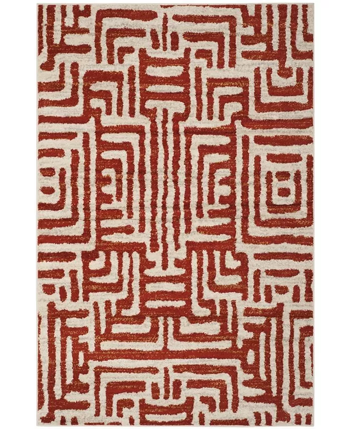 Safavieh Amsterdam 106 Ivory and Terracotta Area Rug Collection