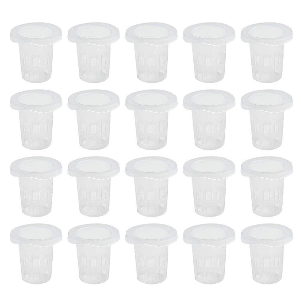 Ruibeauty 100Pcs Vegetable Net Cup Slotted Mesh Soilless Culture Vegetables Pots Hydroponic