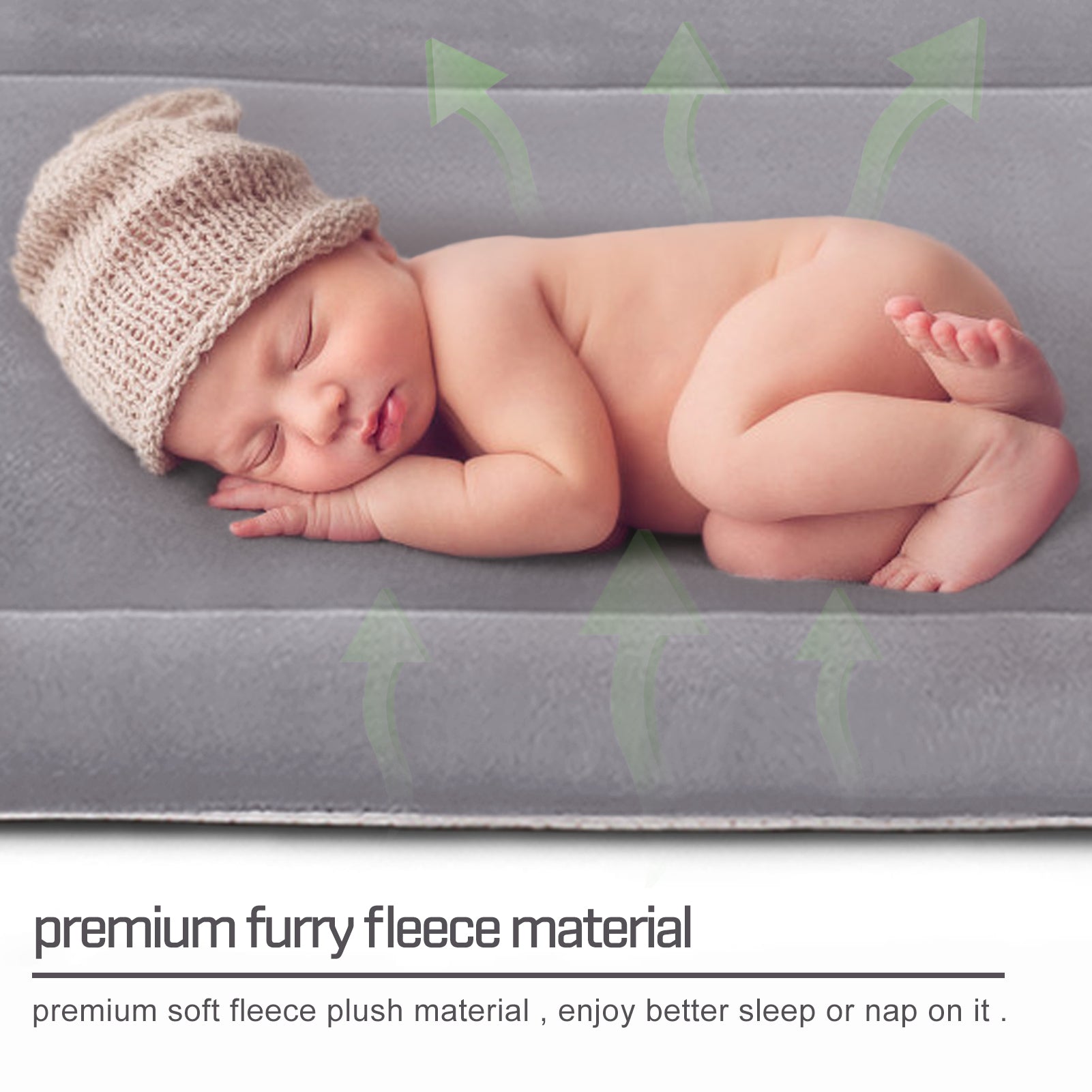 Hero Dog Large Dog Bed Crate Mat 35 in Washable Pet Beds Soft Dog Mattress Anti-Slip Kennel Mats (Purple Grey)