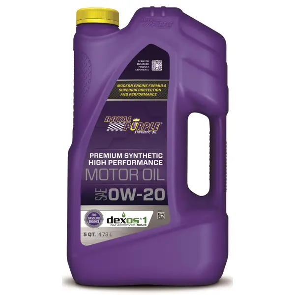 Royal Purple 5 Quart 0W20 High Performance Synthetic Motor Oil
