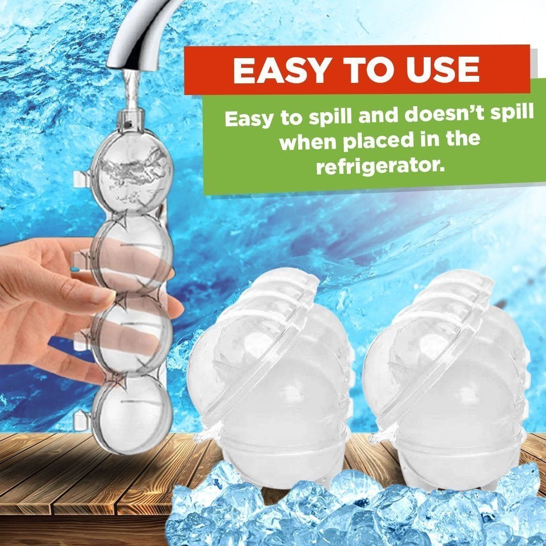 🔥Summer Sale🔥 - 4-Hole Ice Ball Maker For Drinksr -🧊🧊Buy 2 Get 1 Free