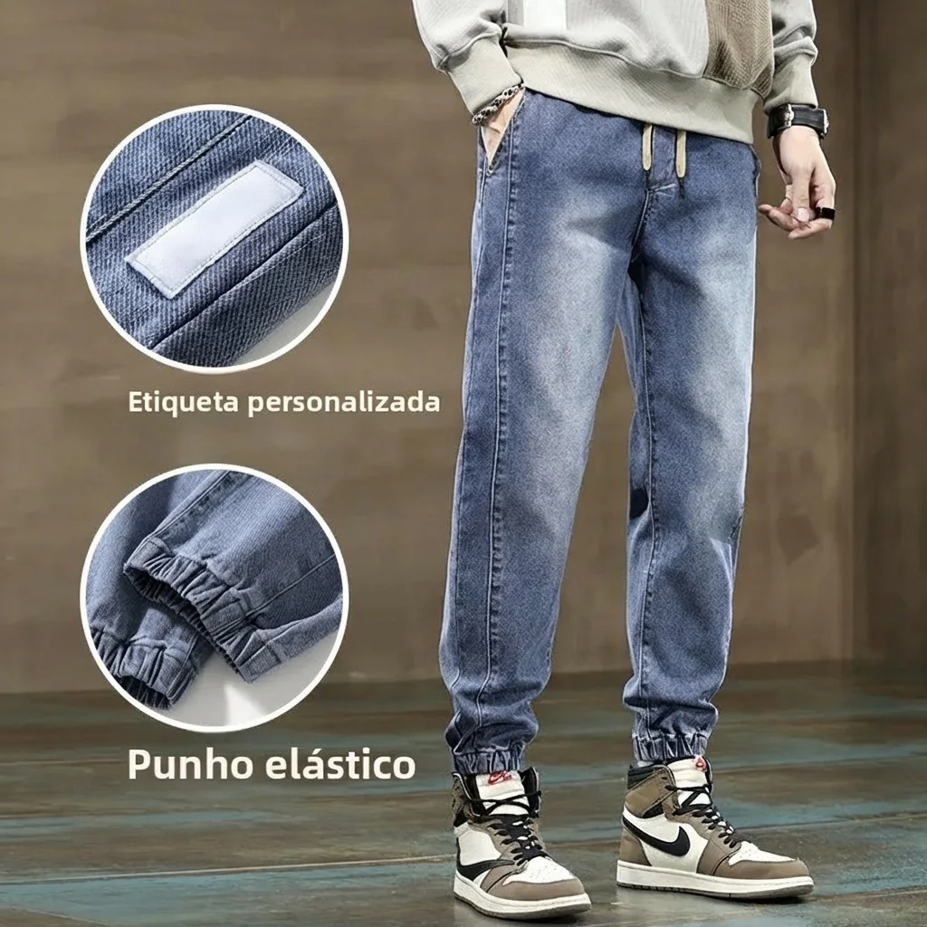 Calça Copenhague Jogger™ Jeans Casual Refinado e Atemporal!