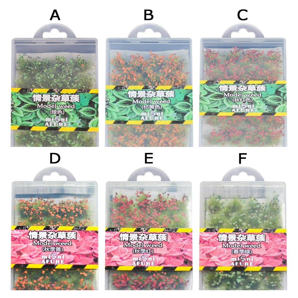 Miniatures Handmade Bush Scale Train Landscape Scene Simulated Building Grass Mate Doll Grass Model Simulation Model Grass Tuft TYPE B