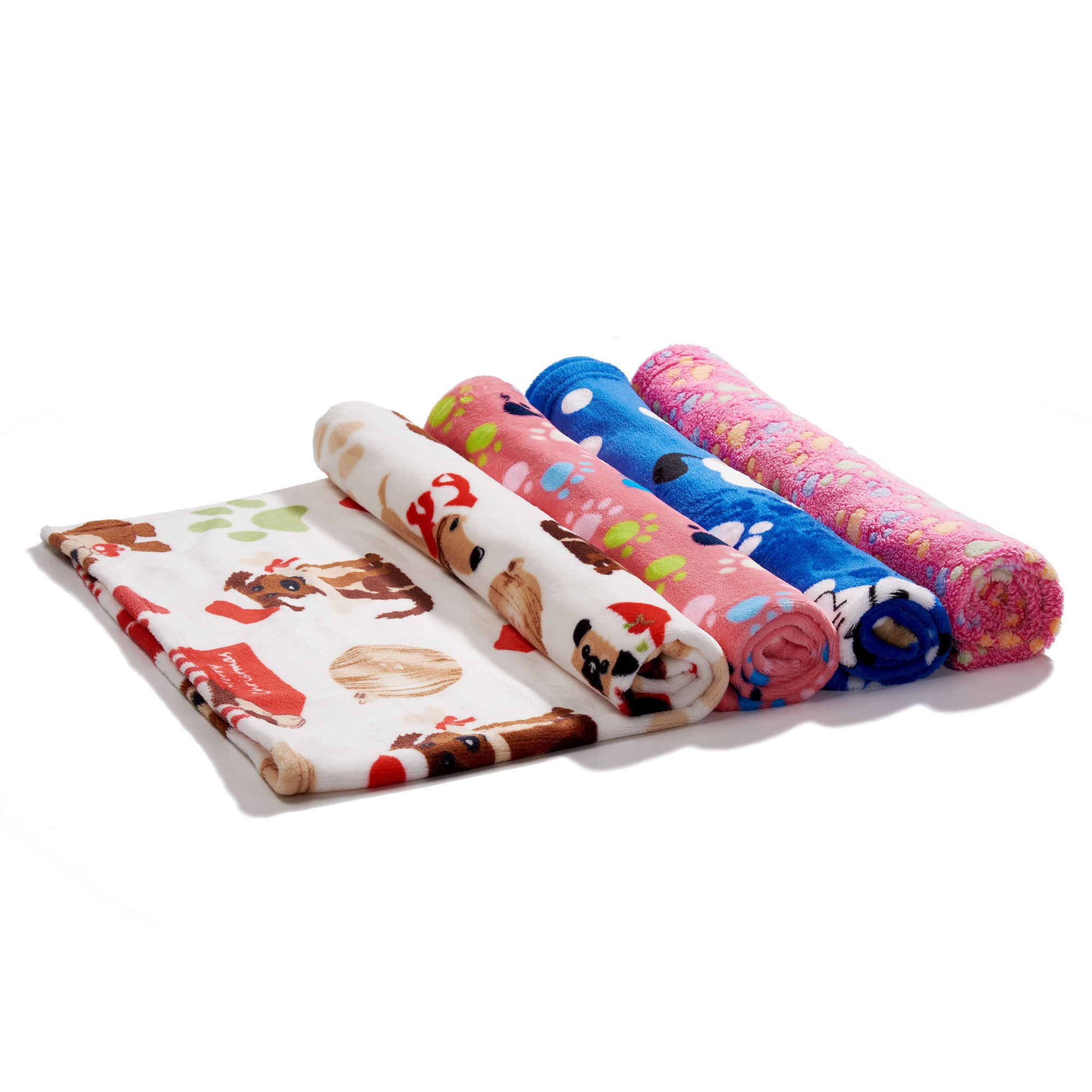 Puppy Sleeping Small Cats Bed Doggy Soft Warming Fleece Pet Dogs Blanket 104*76cm Pink #2