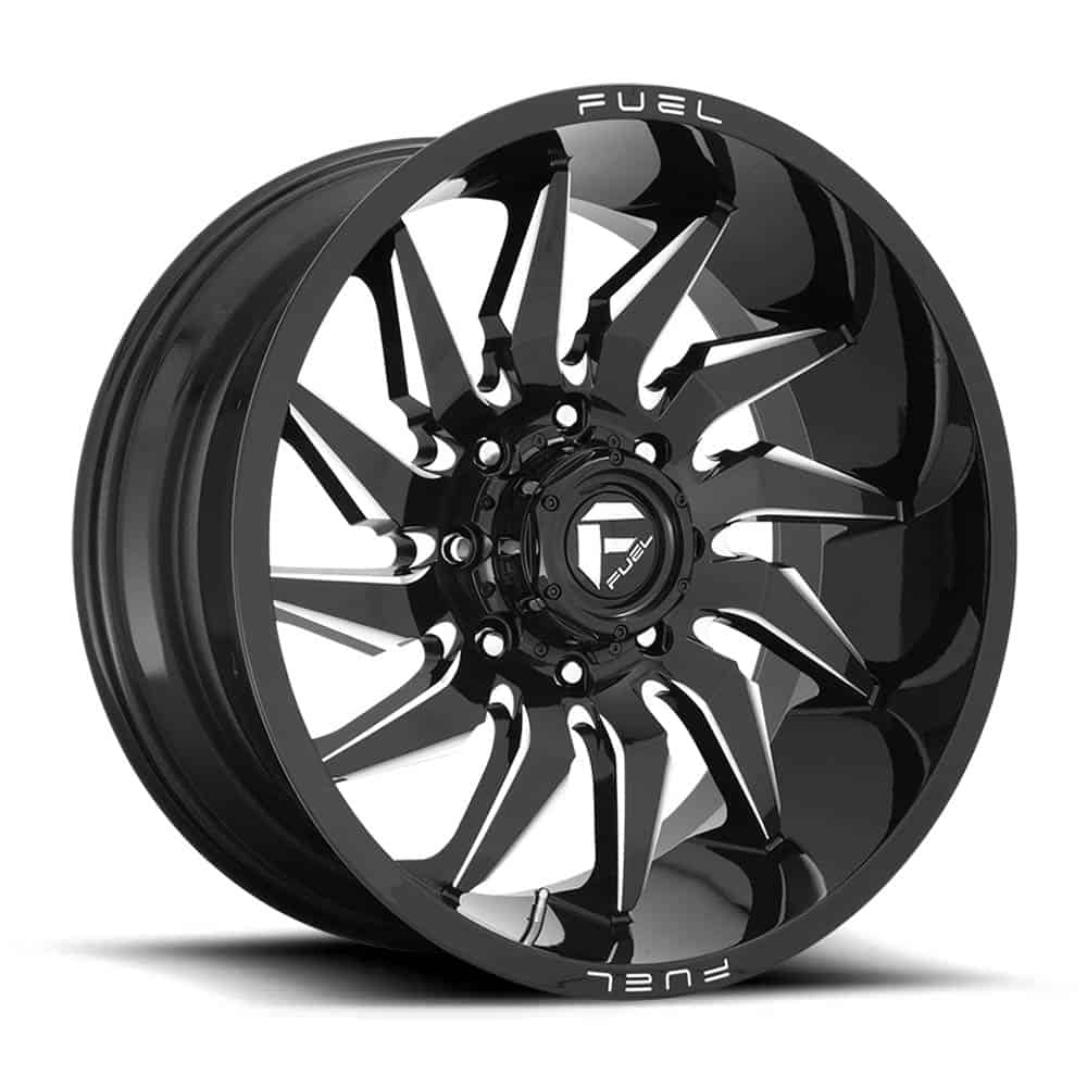 Fuel 1PC D744 SABER D744 24X12 8X6.5 GL-BLK-MIL -44MM