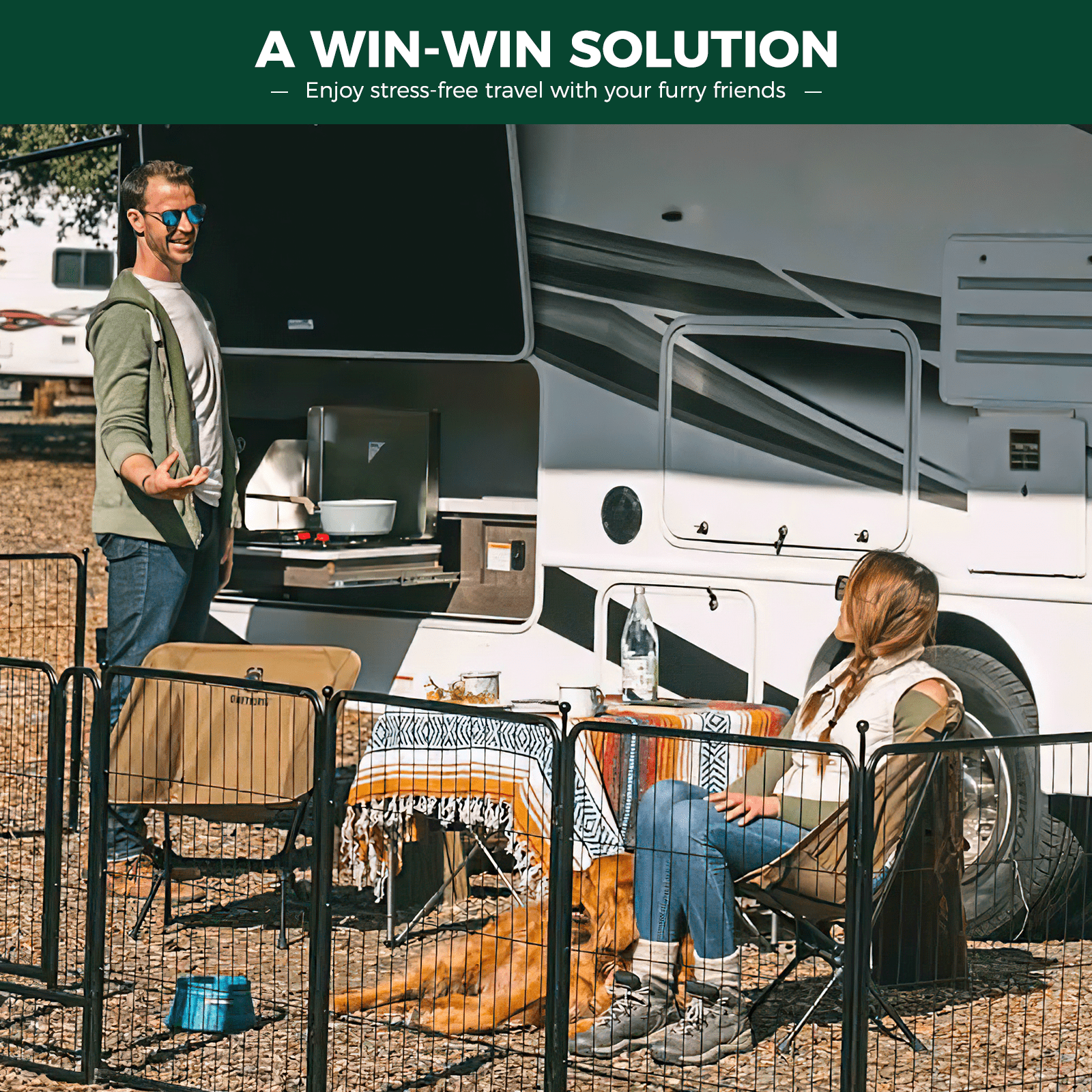 FXW Rollick Dog Playpen， 16 Panels Dog Pen 32