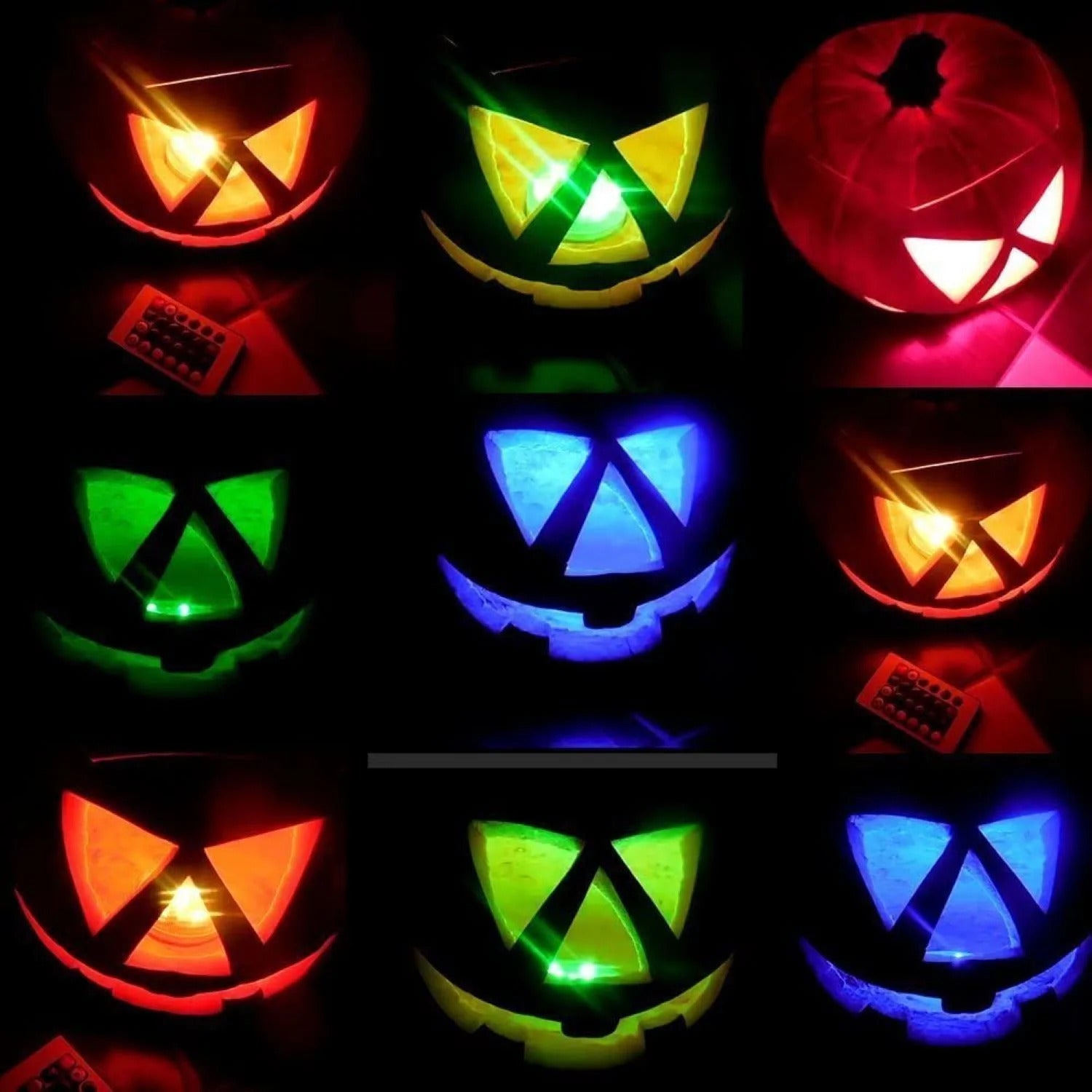 Discount Trends Submersible RGB LED Color Changing Waterproof Underwater Vase Tea Light Fish Tank Décor W/Remote New