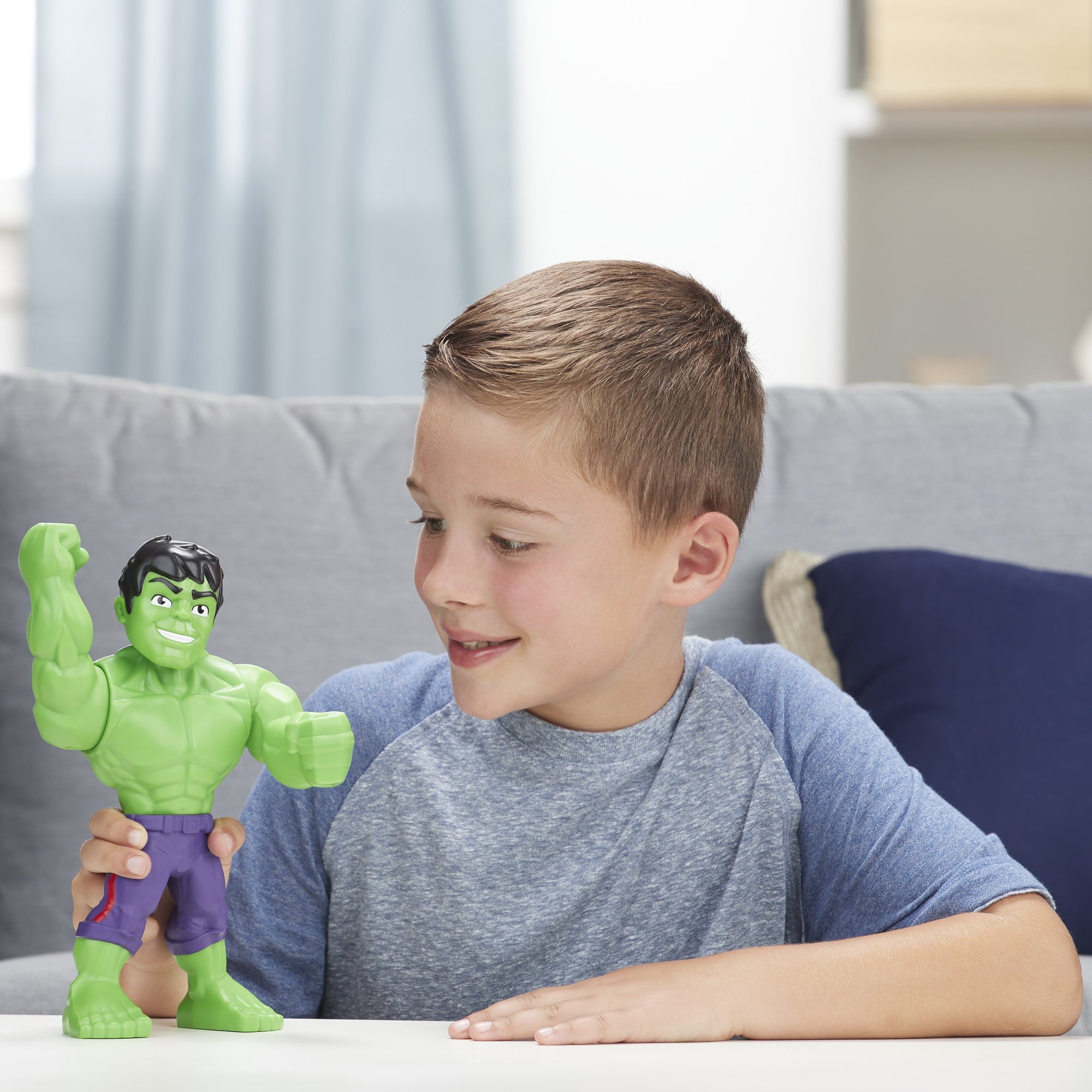 Playskool Marvel Super Hero Adventures Mega Mighties Hulk， 10-Inch Toy