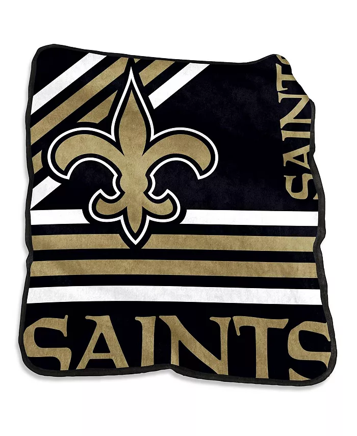Logo Brands New Orleans Saints 50'' x 60'' Plush Raschel Throw