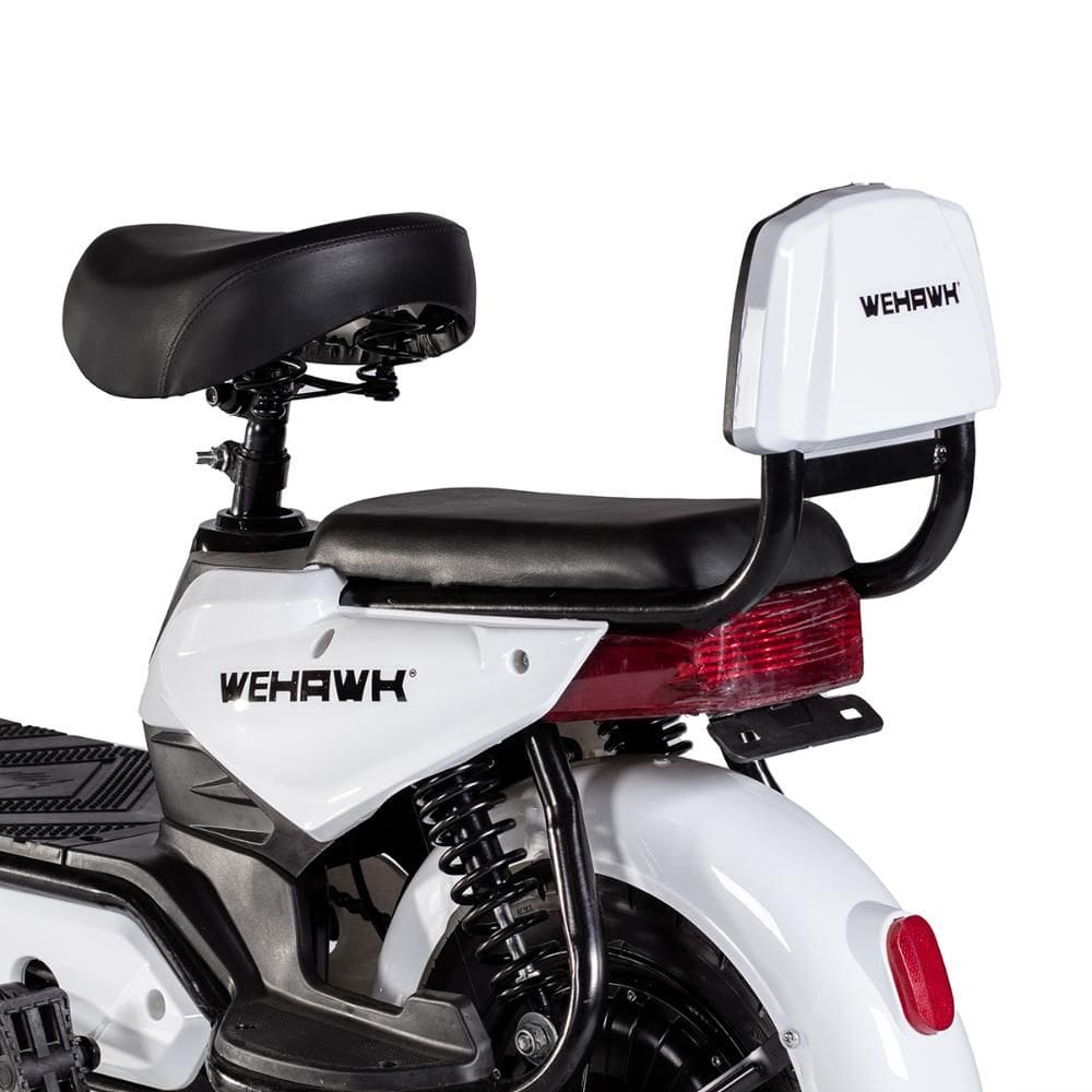 Bicicleta Elétrica Scooter 600w WeHawk Basket WX-03 32Km/h Autonomia 40Km - Branco