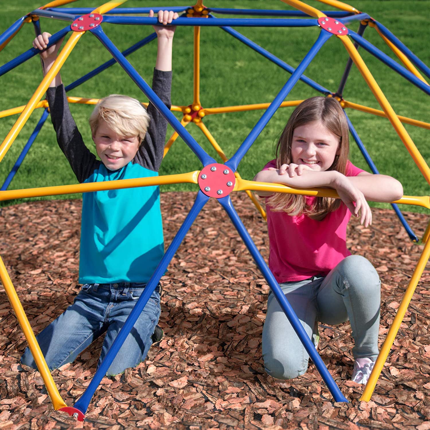 Impex Fitness Easy Outdoor Geodescent Space Dome Play Set， Ages 3 to 10