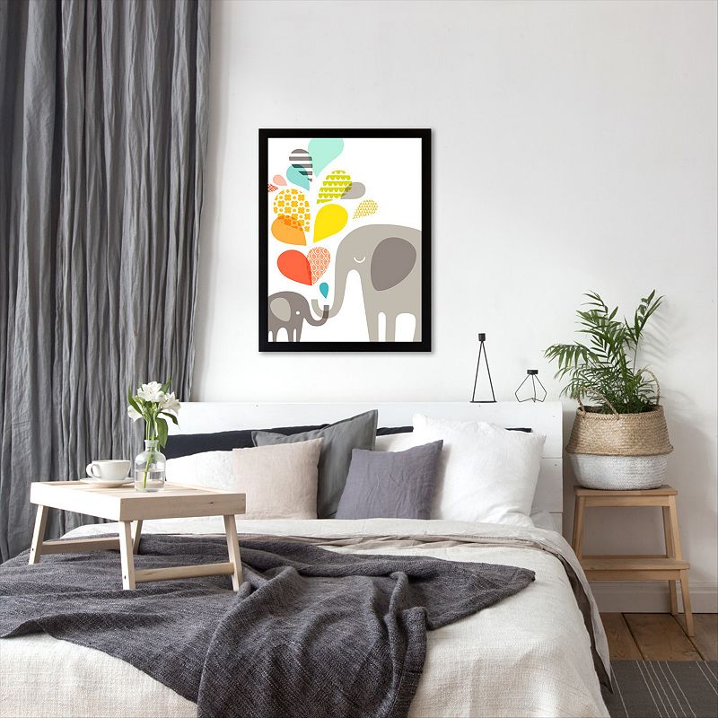 Americanflat Elephants Framed Wall Art