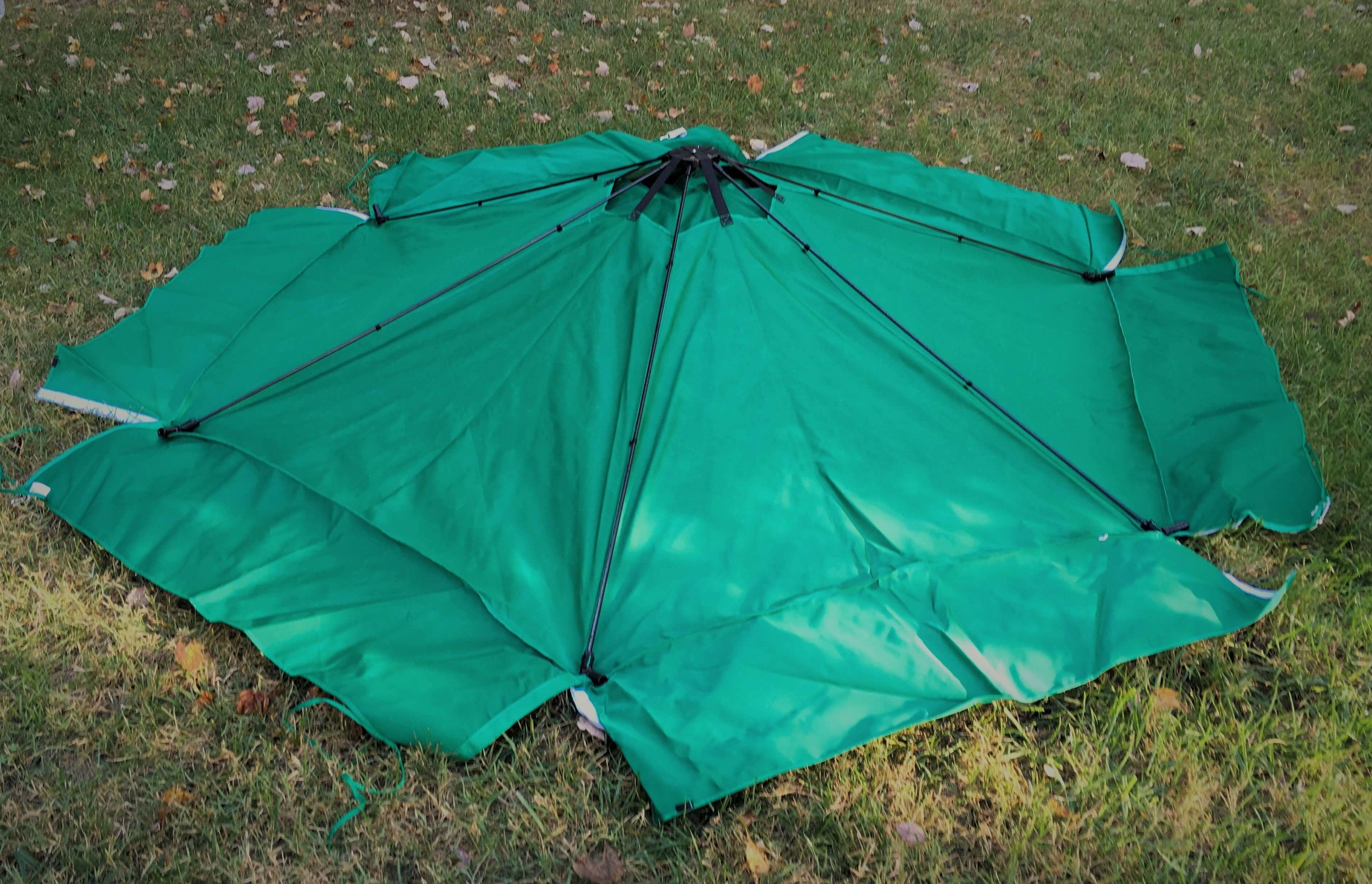 Frame It All Tool- Free Classic Sienna 7ft. x 8ft. x 11in. Composite Hexagon Sandbox Kit with Collapsible Cover - 1