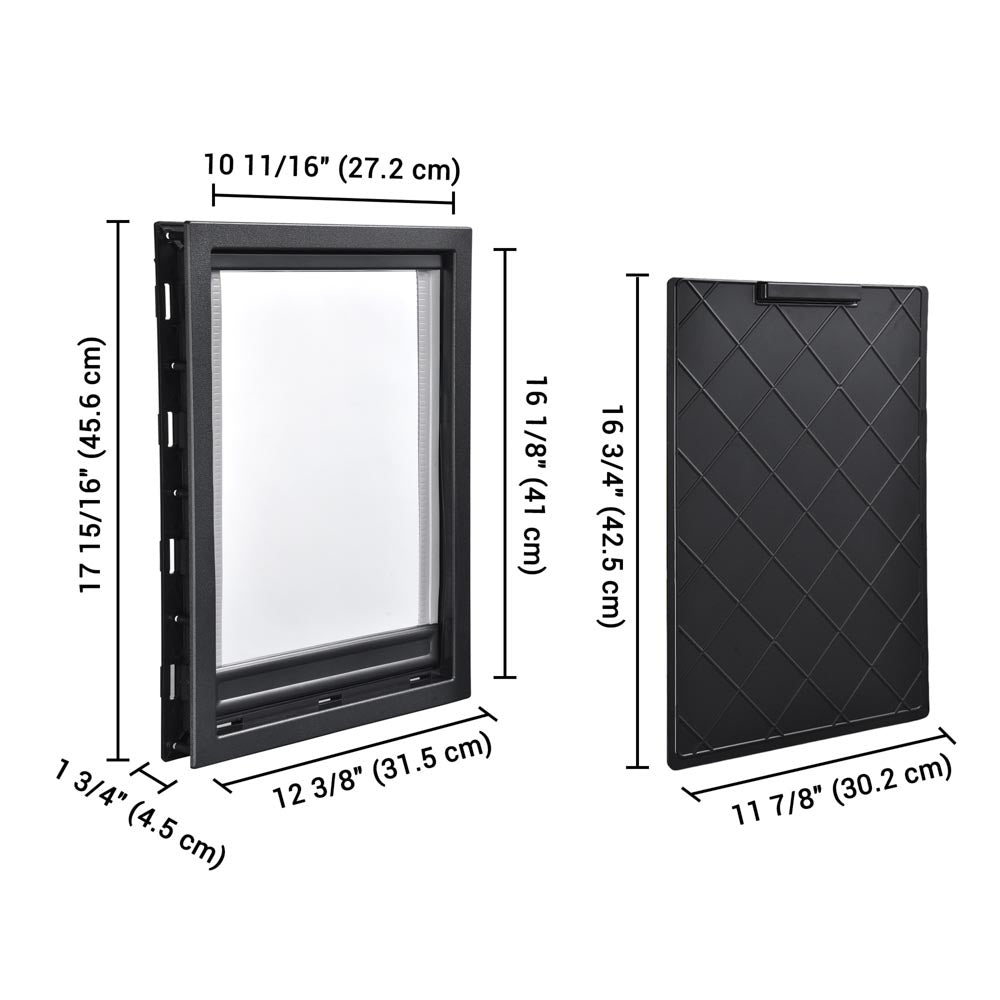 Yescom Cat & Dog Door with Flap 2-Way Entry 10.7x16 in.