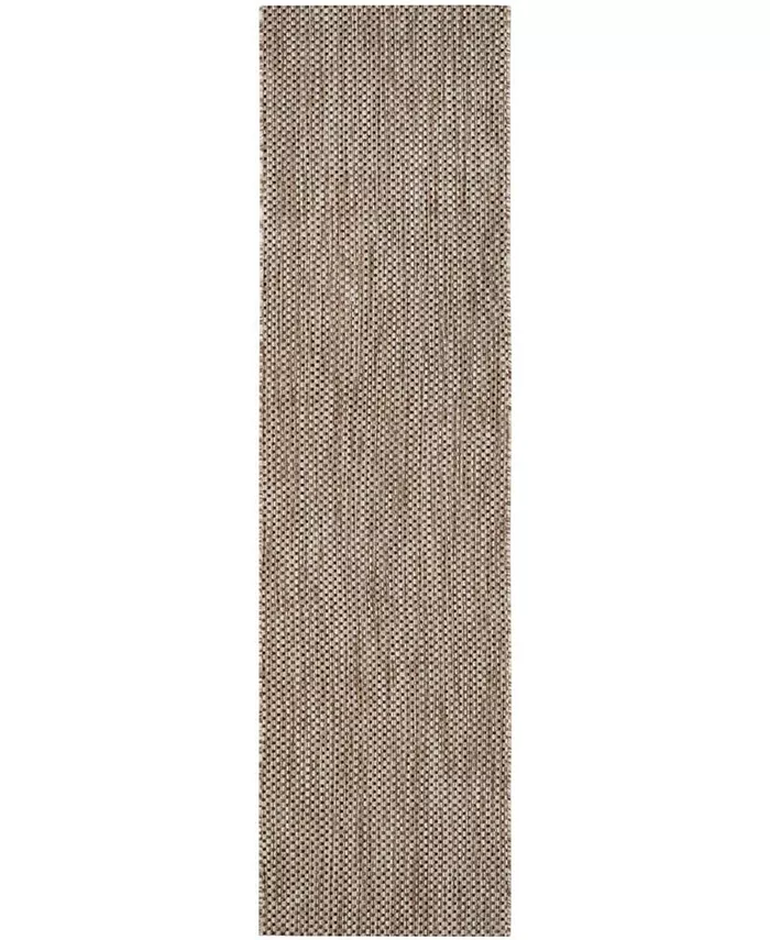 Safavieh Courtyard Natural and Black 2'3