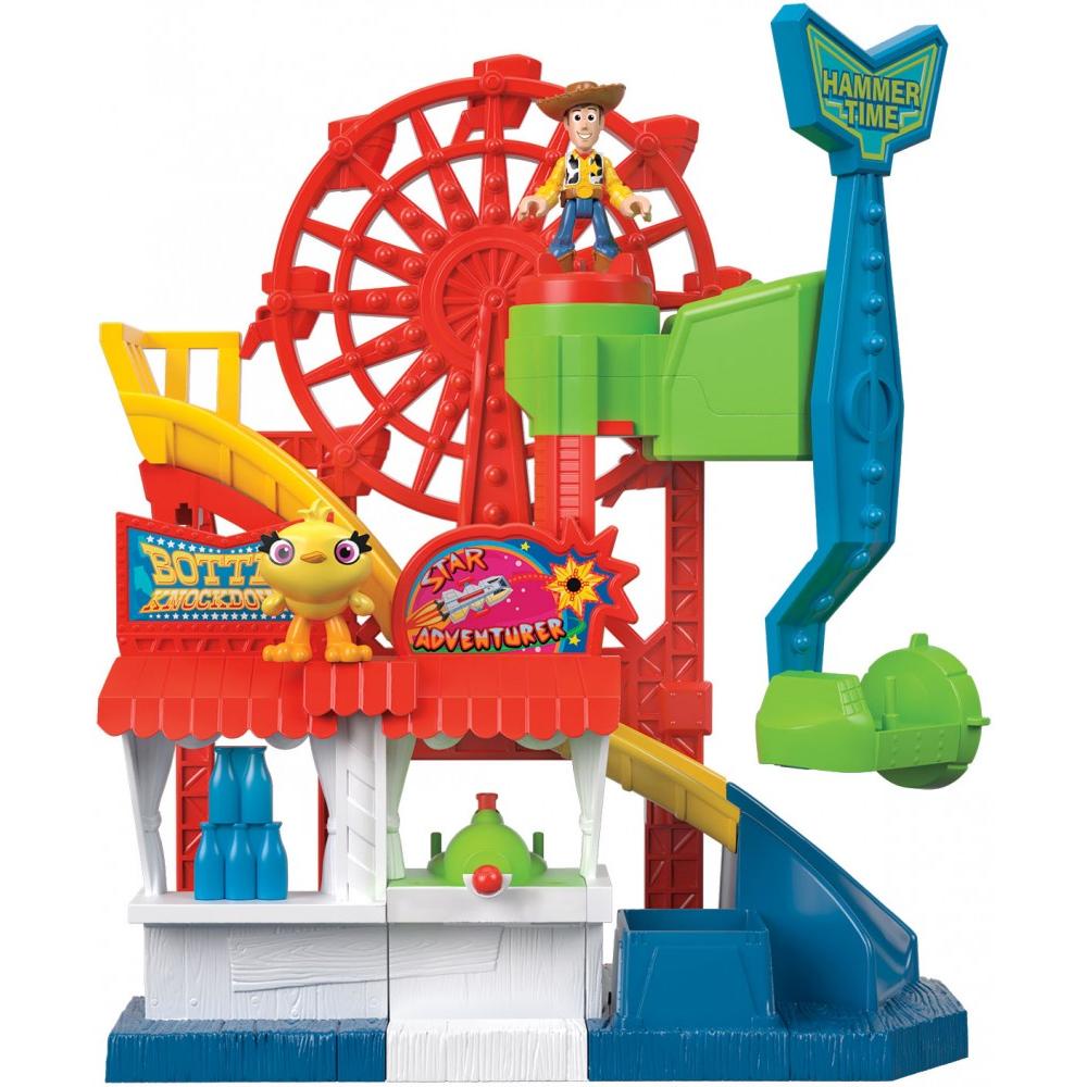 Imaginext Disney Pixar Toy Story Carnival Playset with Woody and Ducky
