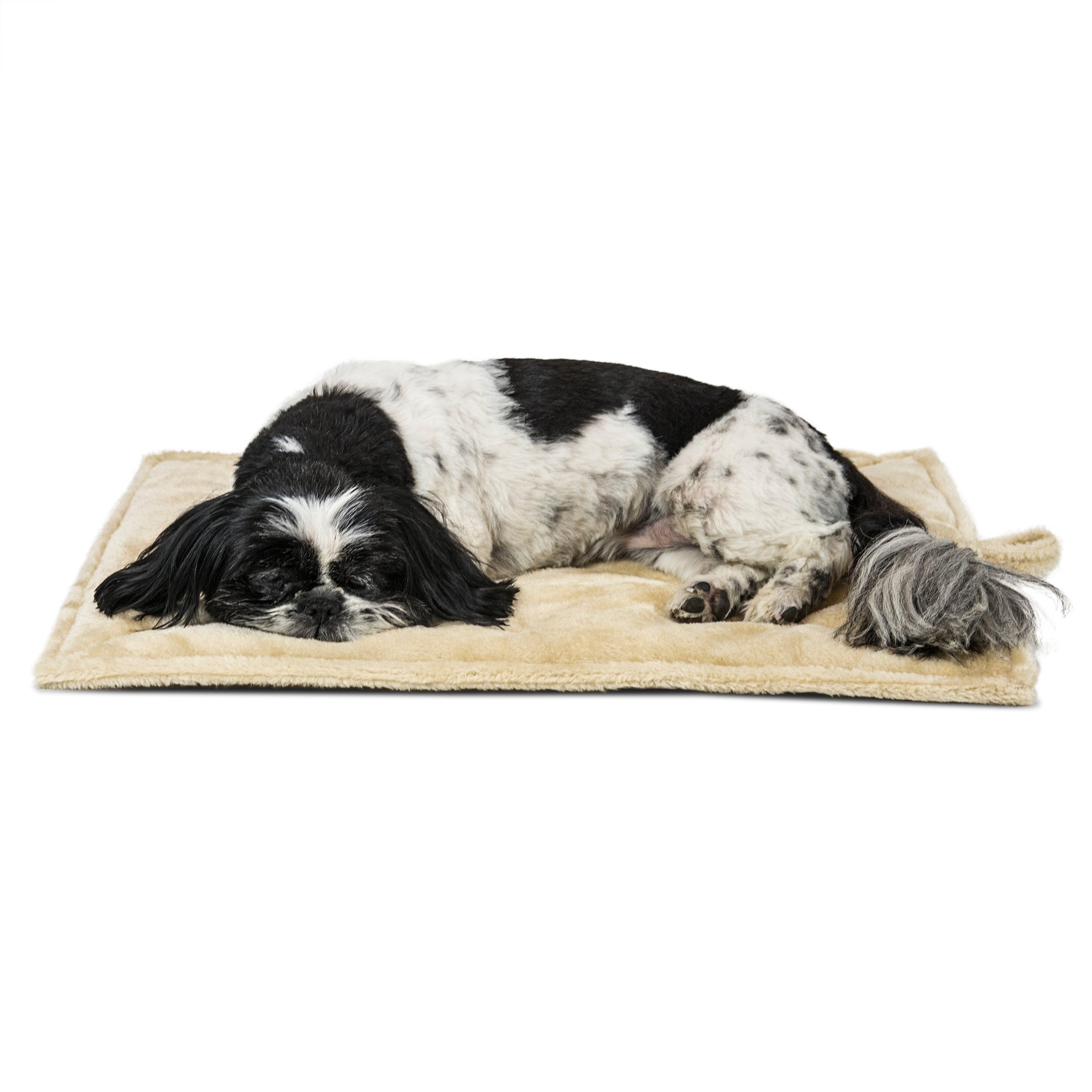 FurHaven | ThermaNAP Faux Fur Self-Warming Pet Bed Mat， Cream， Small