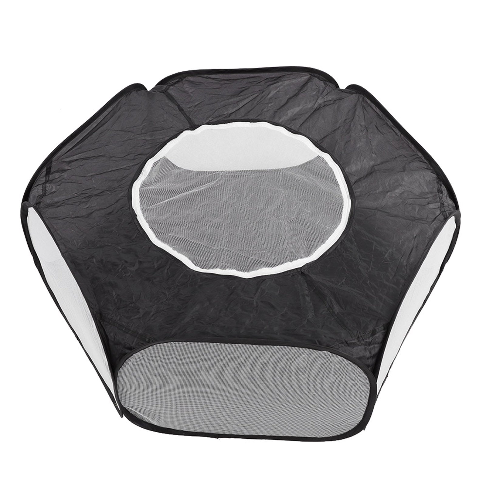 Cat  Cage Tent Playpen Small Pet Playpen， Cloth Pet Folding Playpen， Hamsters For Outdoor Black