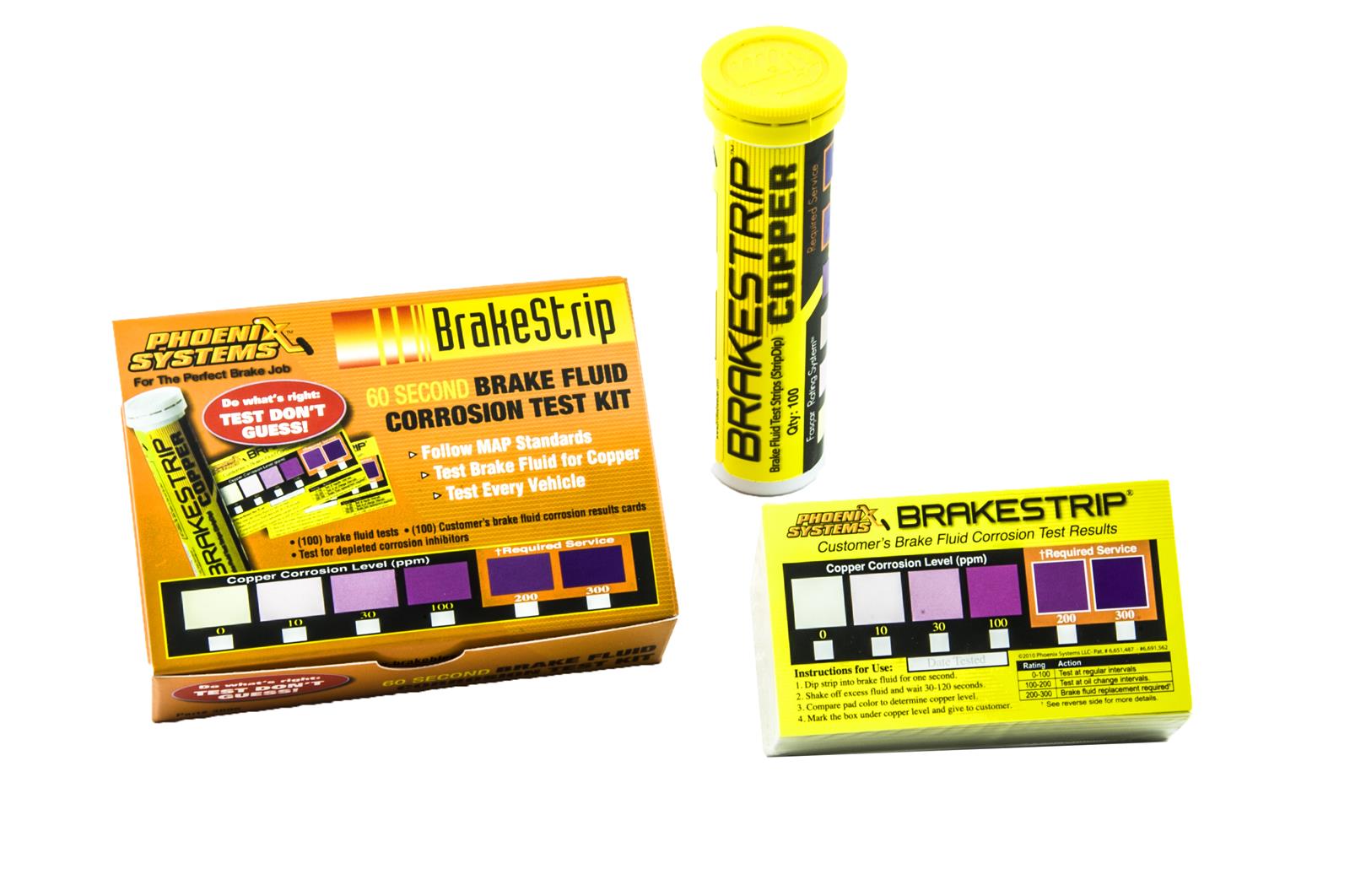 Phoenix Systems 3006-B Phoenix Systems BrakeStrip Brake Fluid Test Kits