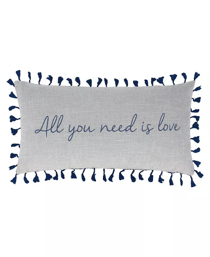 Levtex Home Mills Embroidered Decorative Pillow， 24