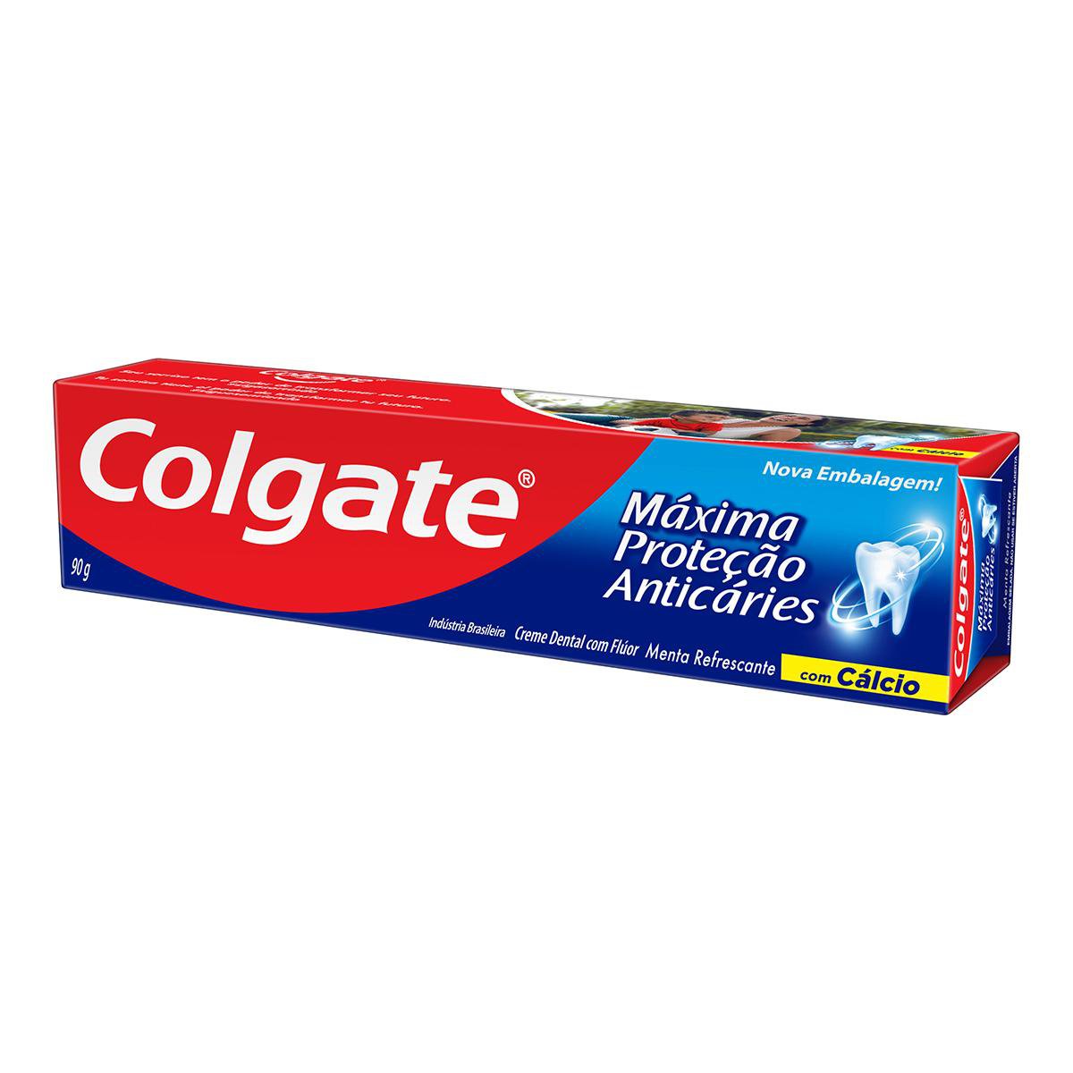 Creme Dental Colgate Maxima Protecao Anticaries Menta Refrescante 90g