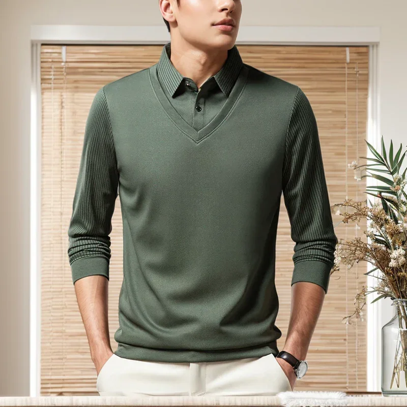 Camisa Preston™ com Colete Sobreposto e Estilo Executivo Casual /  Para Homens que Vestem Personalidade com Sofisticação!