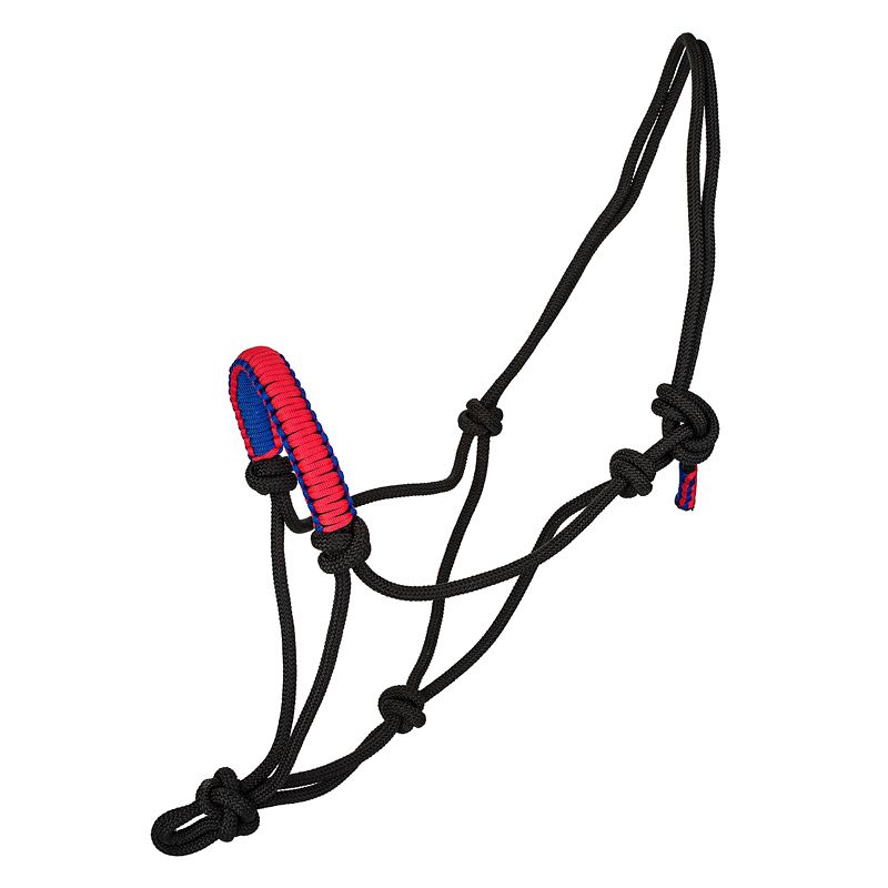 Tabelo Rope Halter w/Braided Noseband Black